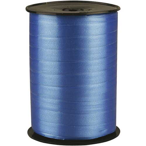 Gavebånd, B: 10 mm, blank, blå, 250 m/ 1 rl.