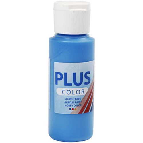 Plus Color hobbymaling, primær blå, 60 ml/ 1 fl.