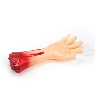 Halloween blodig plast arm – 34CM