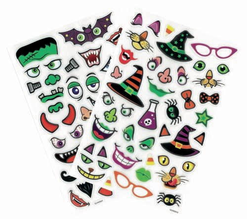 Halloween stickers - hoveder