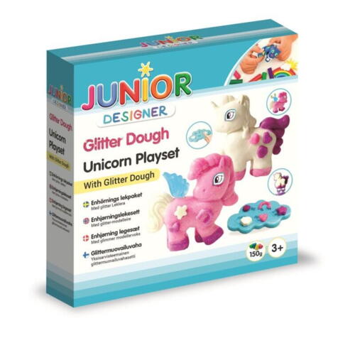 JDE Glitter Dough Unicorn Playset