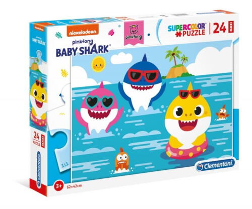 Puslespil 24 XXL brikker - Baby Shark
