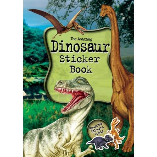 Stickersbog dinosaurus
