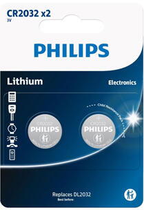 Batteri Philips cr2032 3V 2 STK.