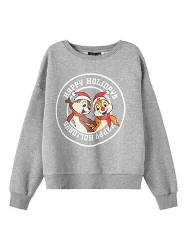 Grå name it jule sweatshirt med Chip & Chap - 13211539-