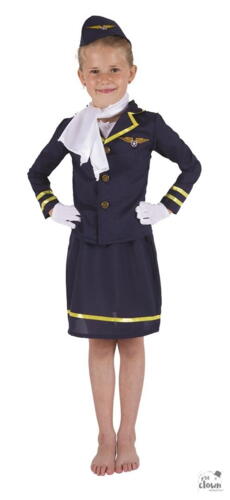 Stewardesse kostume 5-6 år