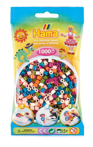 Hama perler 1000 stk. Mix - 207-58