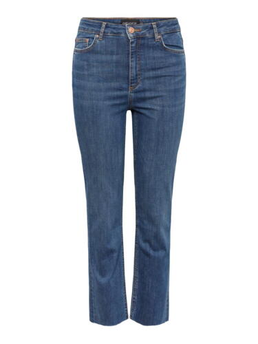 Mellemblå denim PIECES stretchy jeans - 17127360