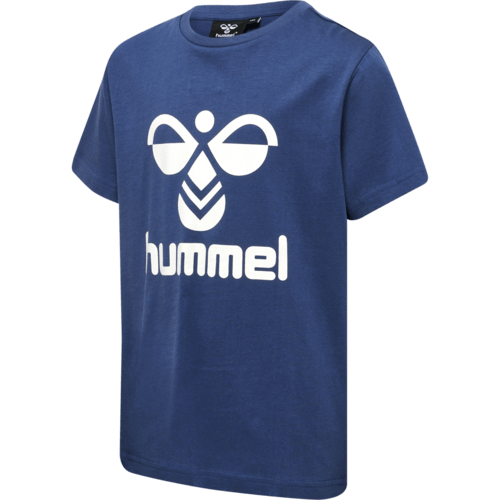 Støvet blå Hummel kortærmet t-shirt - 213851-8744