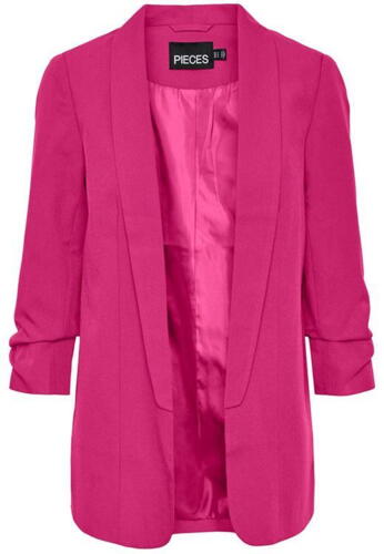 Pink beetroot purpel PIECES blazer - 17114792 Materiale: 88% Polyester, 12% Elastan