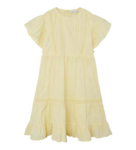 Gul - pinapple slice - name it - kjole med korte ærmer - 13214121