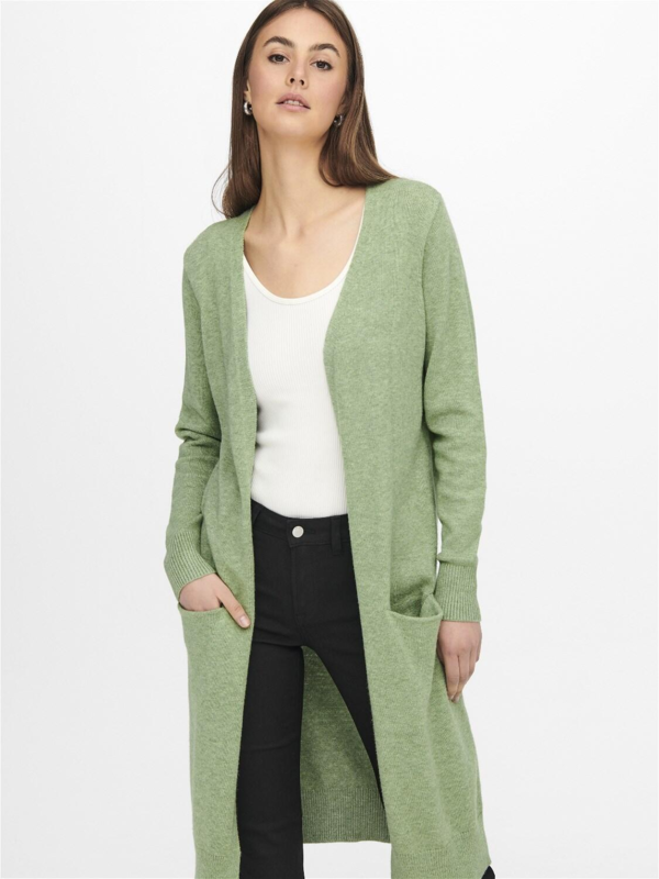 Lime - basil melange - Jdy - strik cardigan  - 15184979