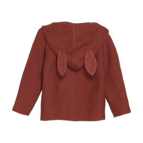 Brun - MinyMo - sweater med knapper - 113265 - 7220