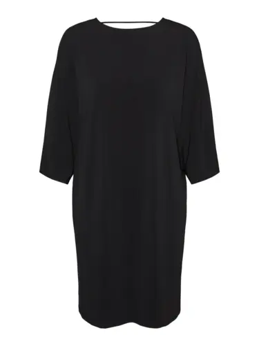 Sort - Black - Vero Moda - kjole med åben ryg - 10296086   95% Polyester  5% Elastan