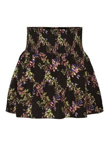 Sort - black -Vero Moda girl - nederdel med blomster - 10294098