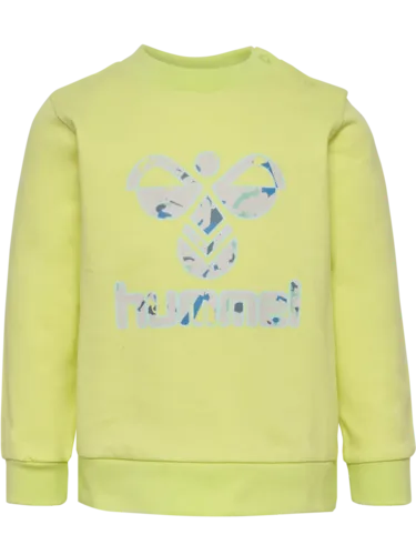 Gul - Hummel - sweatshirt - med logo - 223507-6510