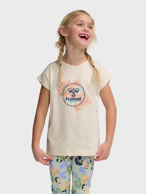 Sand - Hummel - tshirt - logo - 223508-8141