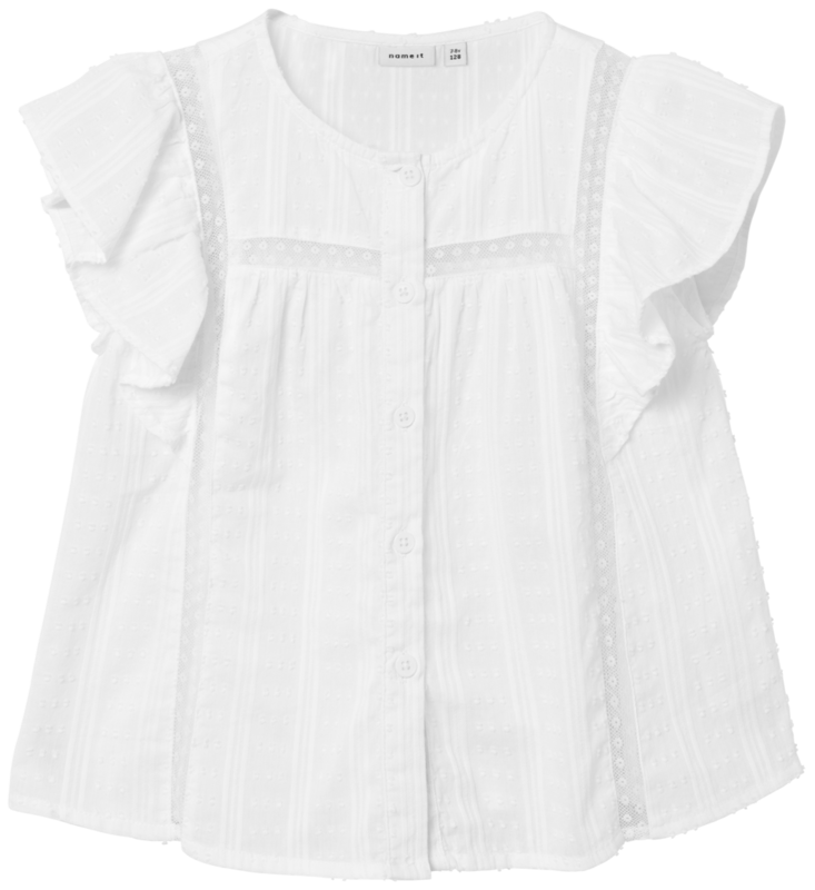 Hvid - Bright White - Name it - top - 13227431