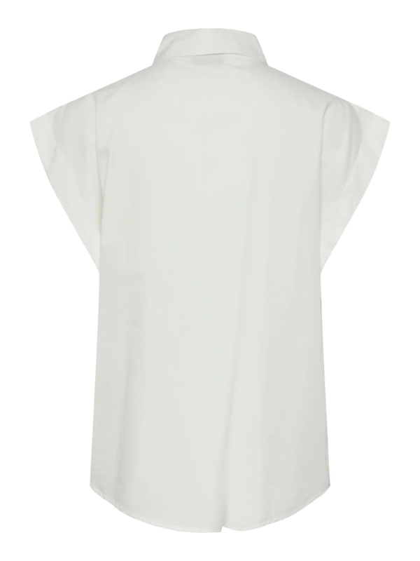 Hvid - cloud dancer - PIECES - skjorte top - 17148195