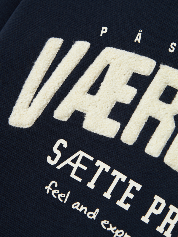 Navy - dark sapphire - name it - sweatshirt - "værdsat" - 13236992