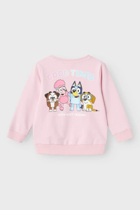 Lyserød - parfait pink - name it - sweatshirt - BLUEY - 13235505