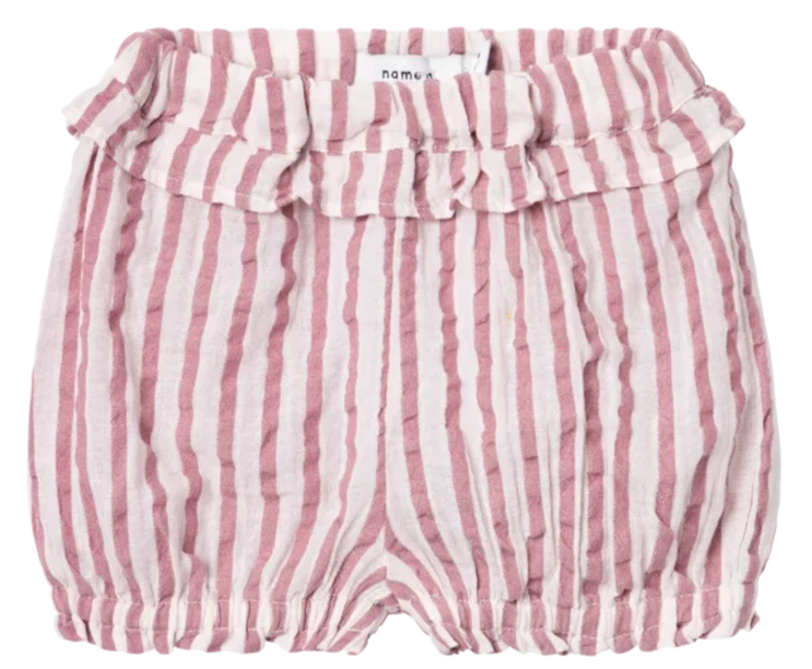 Lyserød - pink parfait - name it - shorts - stribet - 13229419