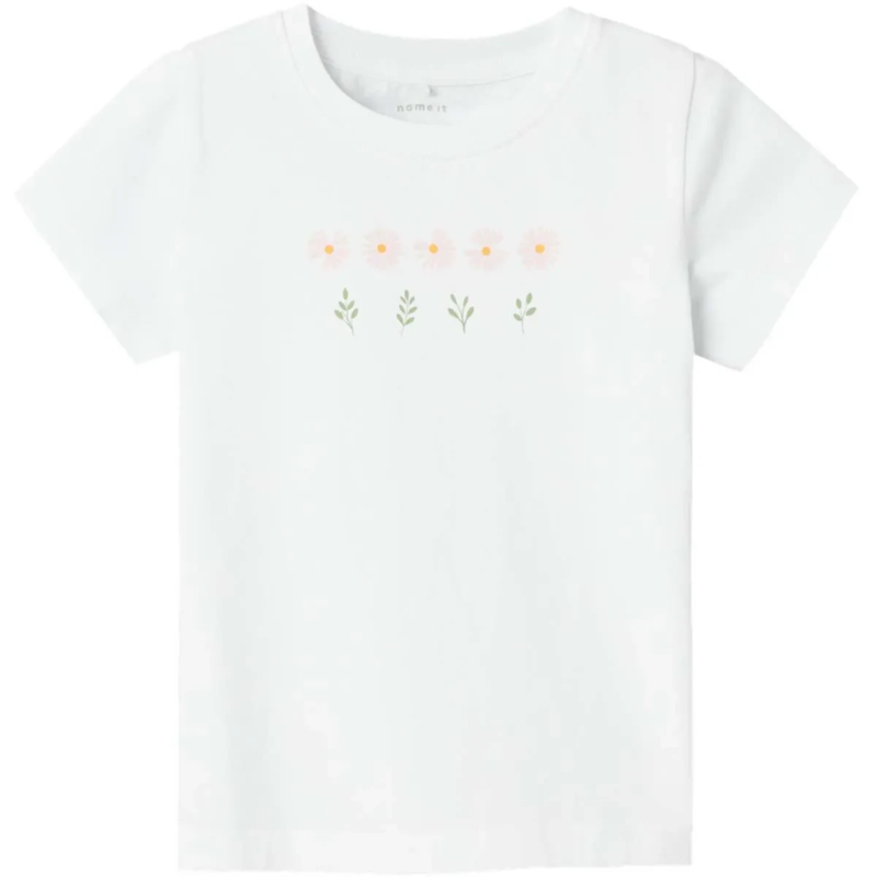 Hvid - bright white - name it - tshirt - 13237639