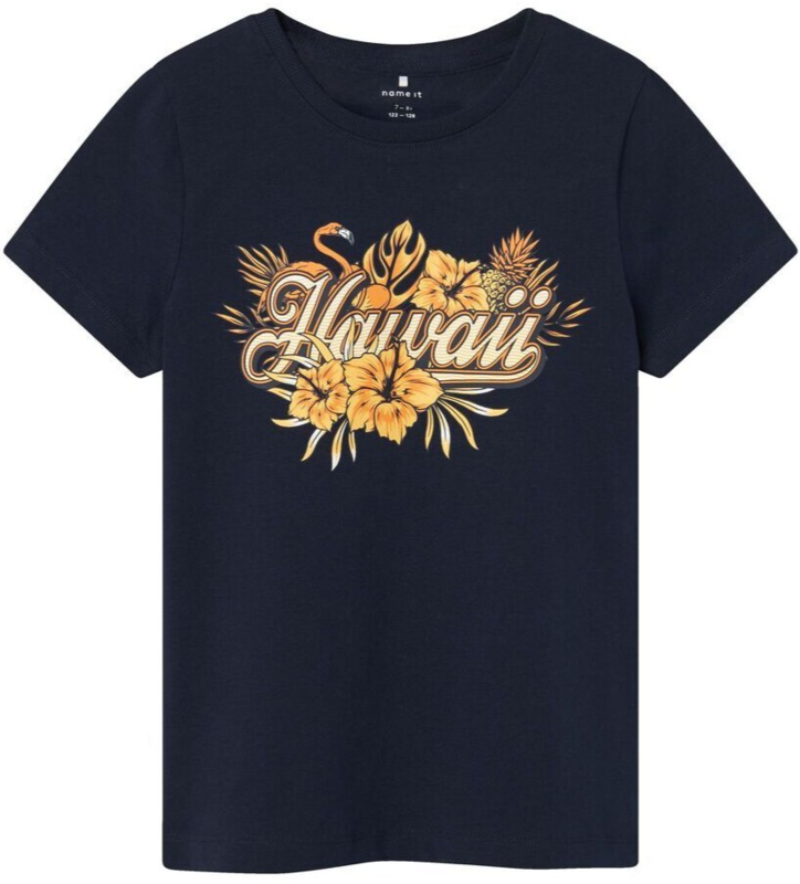 Navy - Dark - Sapphire - Name it - Tshirt - "Hawaii" - 13226135