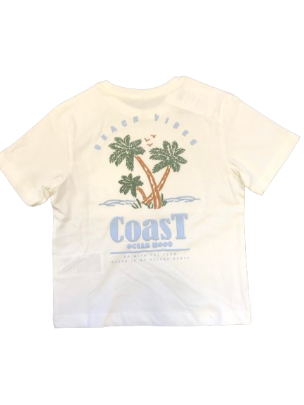 Hvid - Marshmallow - Name it - tshirt - "Coast" - 13237220