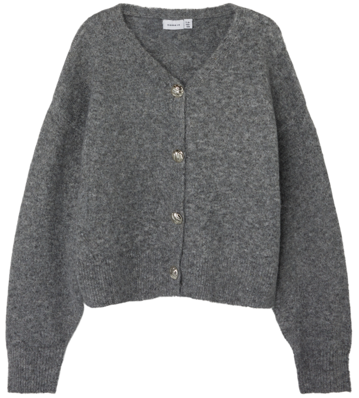 Grå - Grey Malange - Name it - Cardigan - 13233097