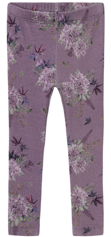 Lilla - Arctic Dusk - Name it - Leggings - blomster - 13233735