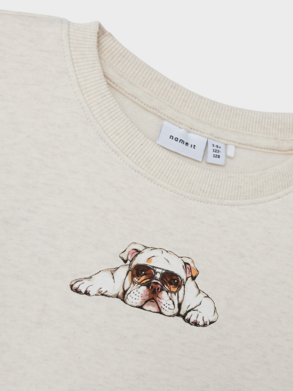 Offwhite - Peyote Melange - Name it - Sweatshirt - bulldog - 13234876