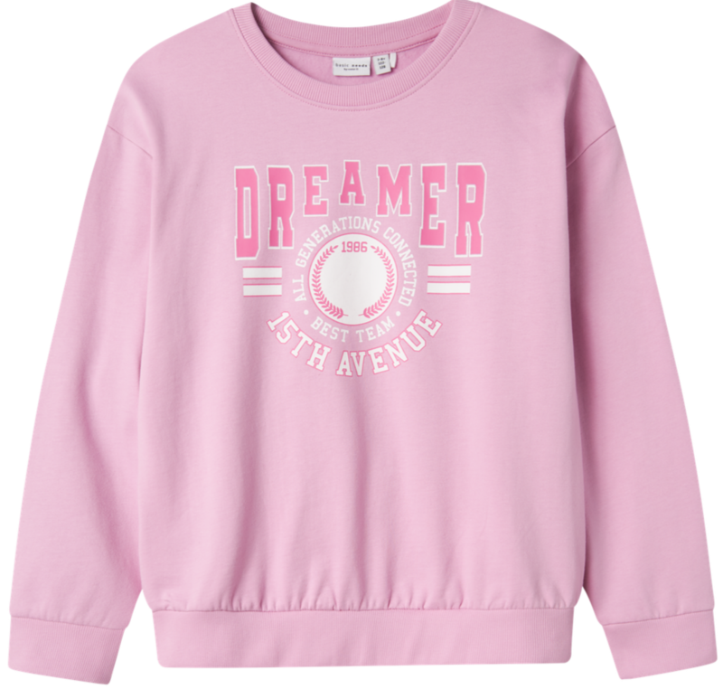 Lyserød - Pastel Lavender - Name it - Sweatshirt - "Dreamer" - 13234370