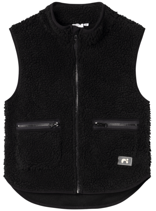 Sort - Black - Name it - Teddy - Vest - 13234549