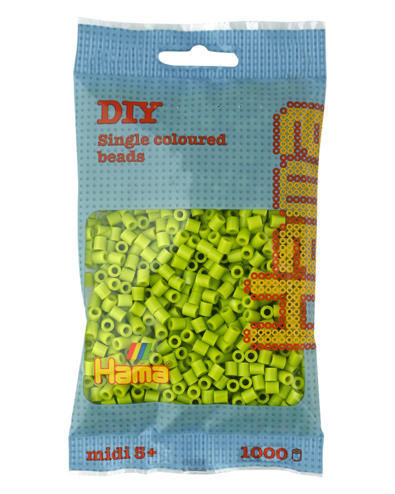 Hama perler 1000stk lime - 207-104