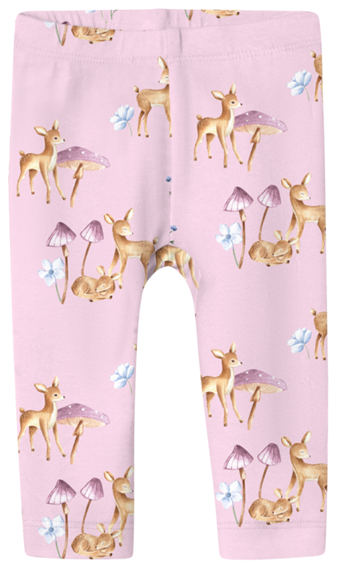 Lyserød - Festival bloom - Name it - Leggings - dådyr - 13231520