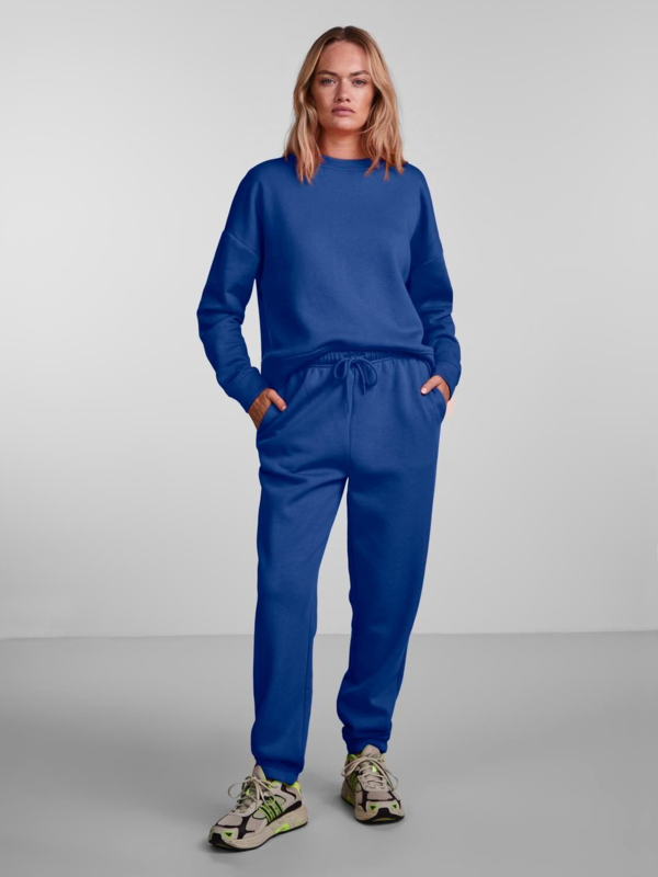 Blå - Mazarine Blue - PIECES - Sweatbukser - 17113436