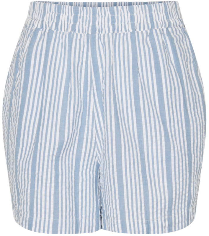 Hvid/blå -  Blue Heaven - PIECES - Shorts - Striber - 17152069