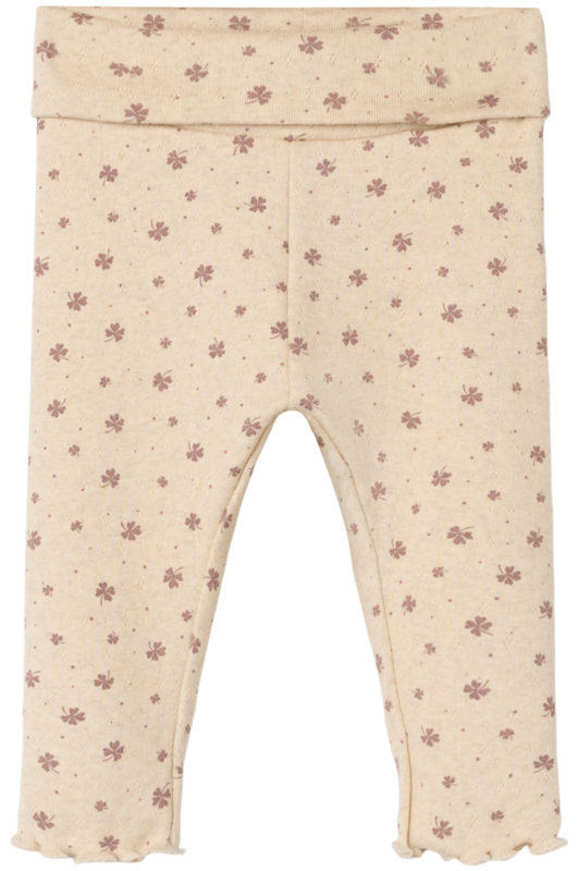 Lysegrå - Peyote Melange - Name it - leggings - firkøver - 13241417