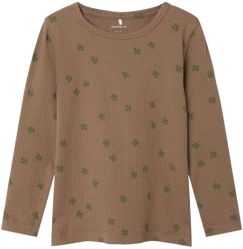 Brun - Walnut - Name it - Bluse - firkløver - 13241641