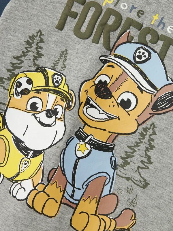 Blå - grey melange - Name it - paw Patrol - bluse - 13234015