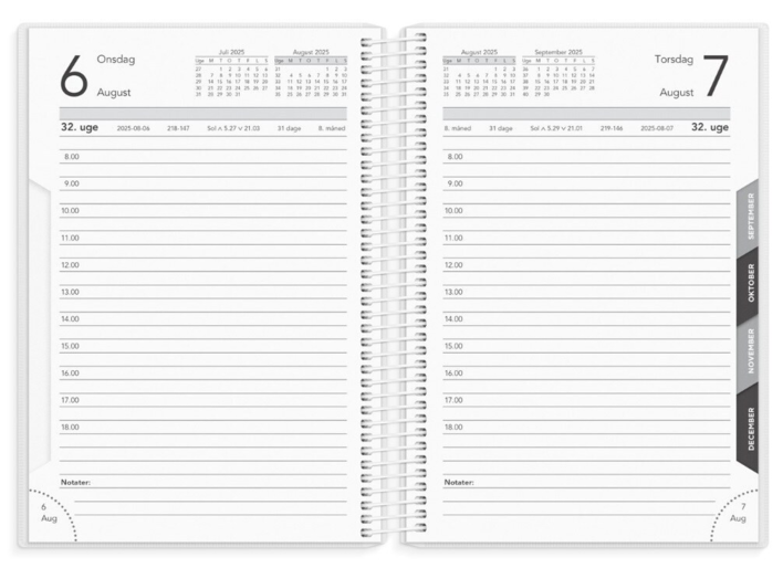 Basic dagkalender PP-plast 2025