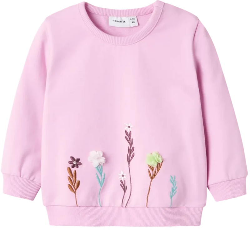 Lyserød - Pastel Lavender - Name it - Sweatshirt - 13231654