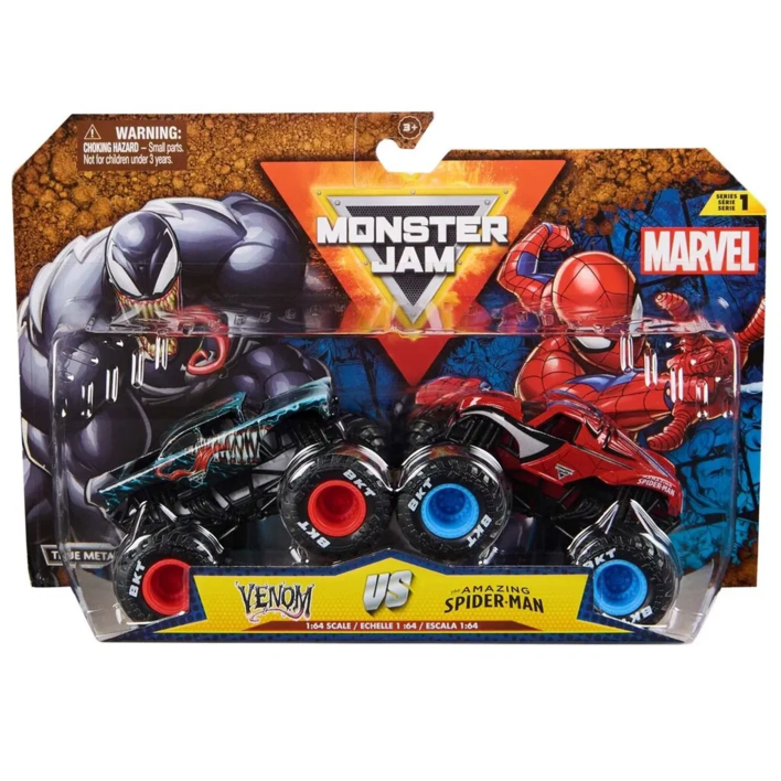 Monster Jam 1:64 Marvel 2 Pack - Spider Man:Venom