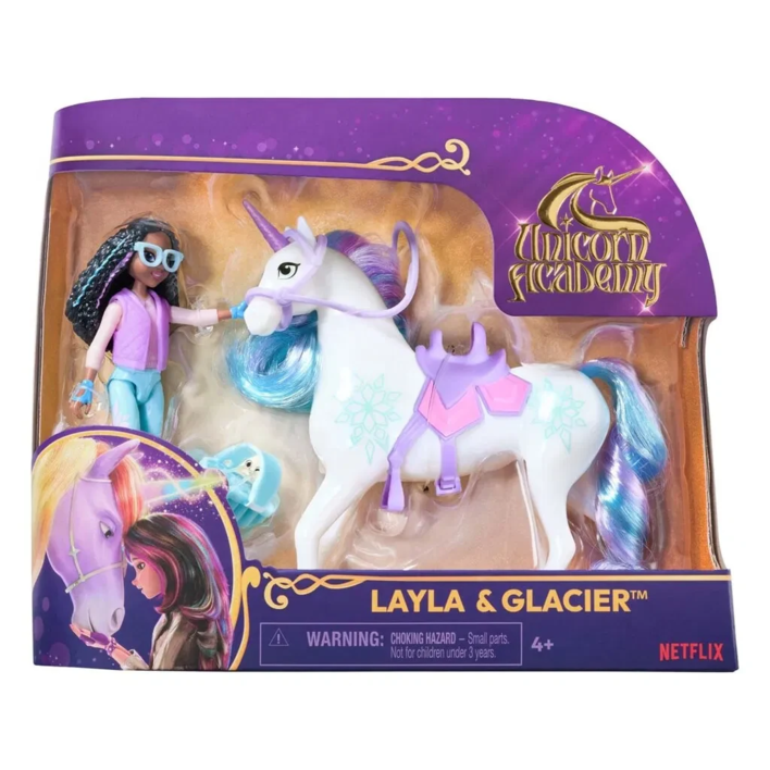 Unicorn Academy Doll & Unicorn - Layla & Glacier