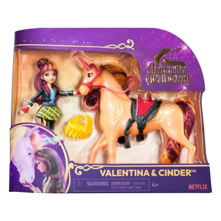 Unicorn Academy Doll & Unicorn- Valentina & Cinder