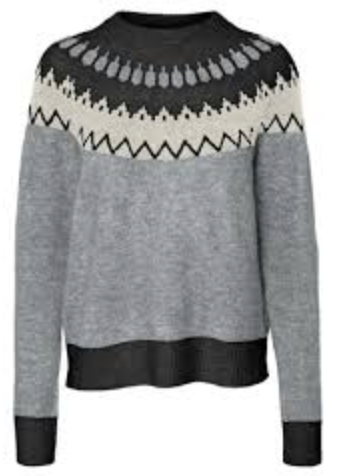 Grå - Light Grey Melange/Birch - Vero Moda - Strik - 10296978