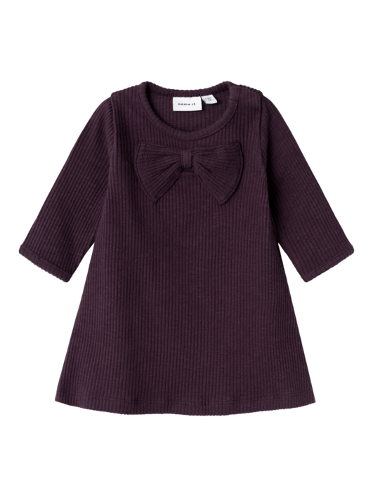 Lilla - plum perfect - Name it - rib kjole - 13231557