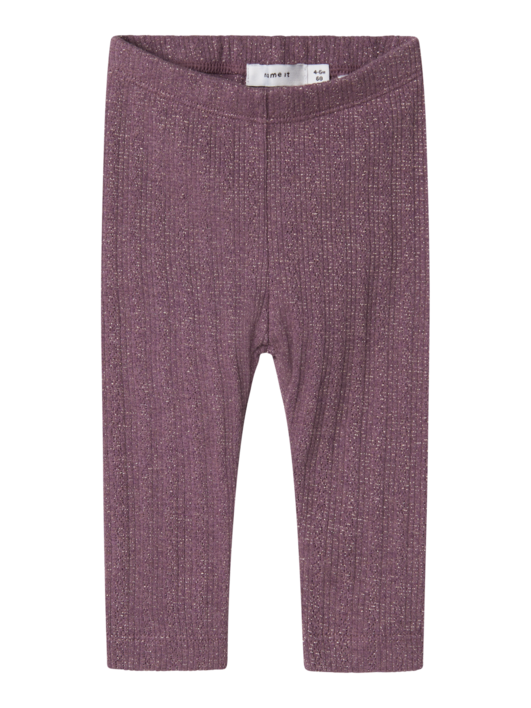 Lilla - Arctic Dusk - Name it - leggings - sølv glimmer - 13221358