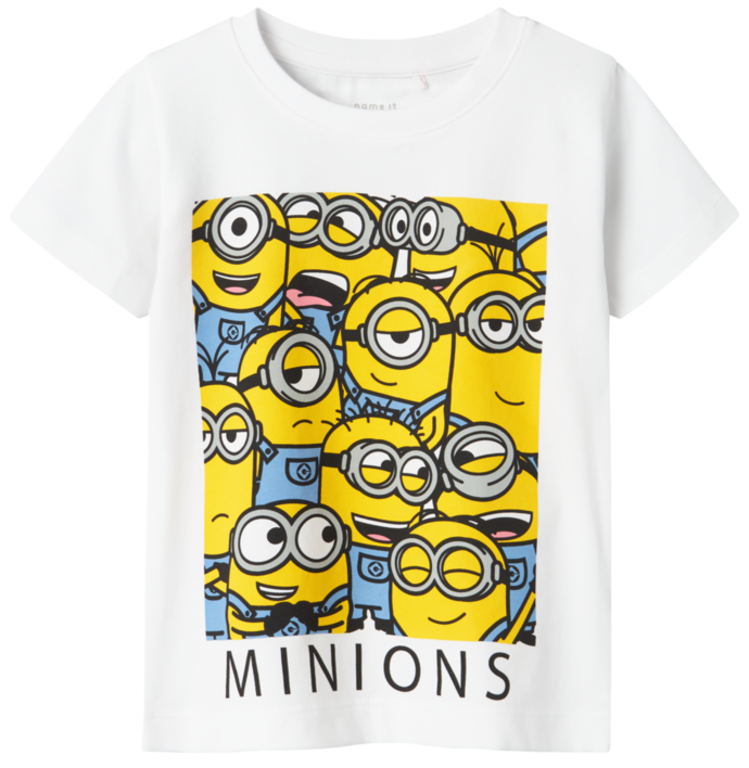 Hvid - Bright White Squad - Name it - Tshirt - Minions Squad - 13238491